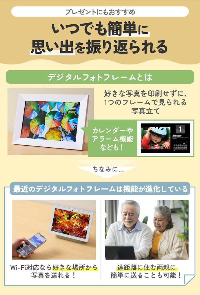デジタルフォトフレームの魅力とは?何ができる?