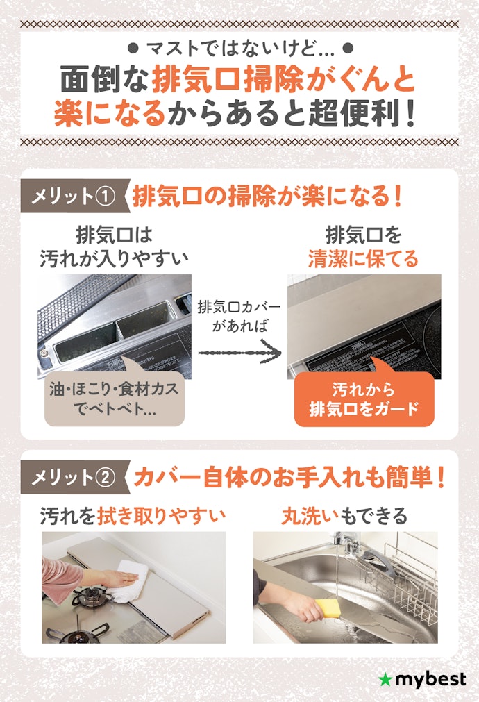 排気口カバーは必要?使うメリットは?