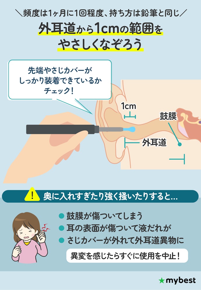 耳かきの正しい使い方と耳かきカメラの注意点は?