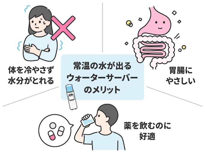 常温水が出るウォーターサーバーのメリットは?どんな使い道があるの?