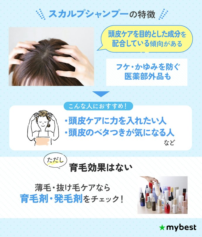 スカルプシャンプーとは?どんな人におすすめ?