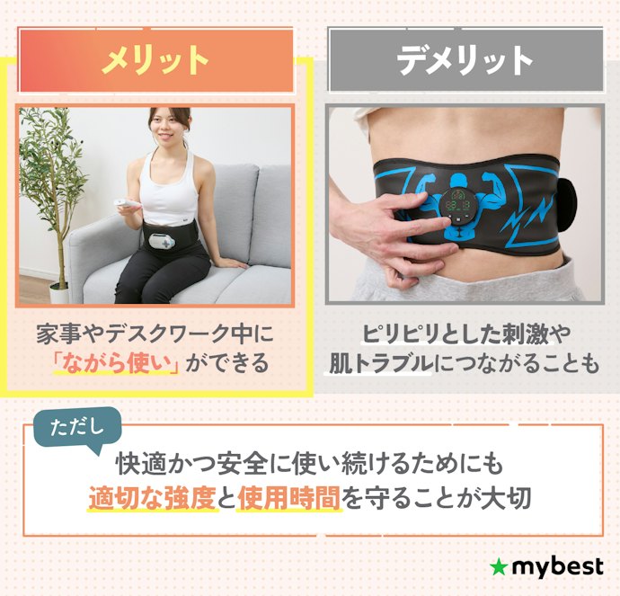 EMS腹筋ベルトの仕組みを解説!メリットとデメリットは?