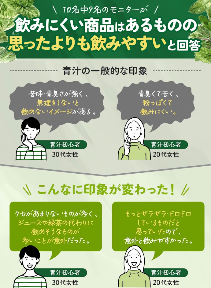 青汁って飲みやすいものはあるの?