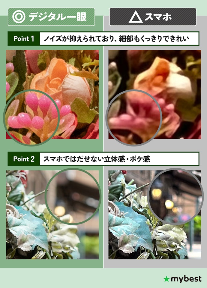 デジタル一眼の魅力は?スマホとの違いは?