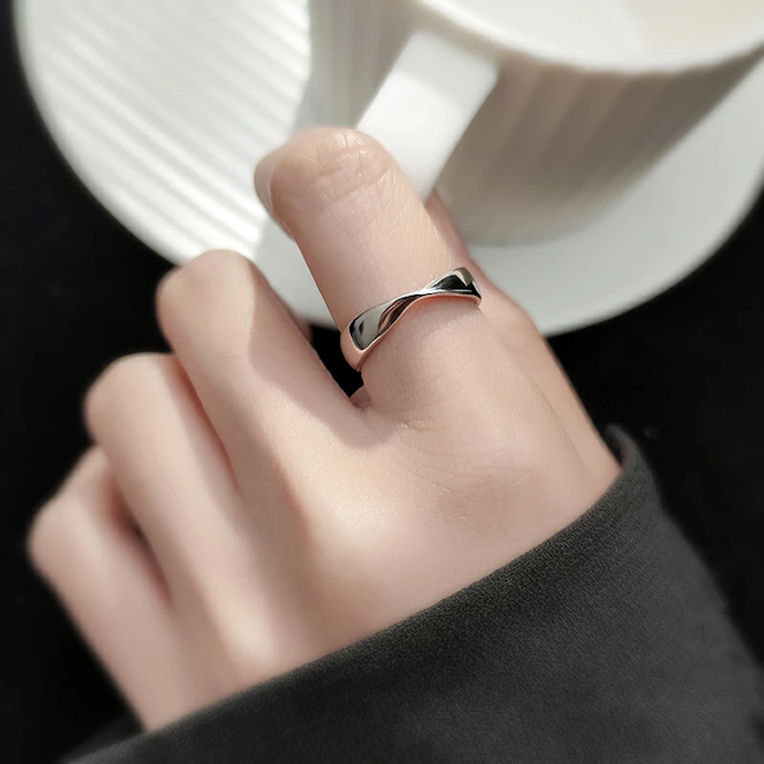 プラチナ ダイヤモンド ハート モチーフ  デザイン  インデックス リングリング(指輪)
