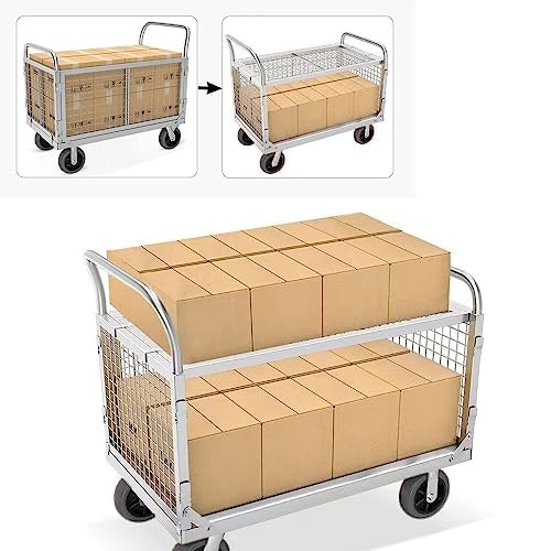 カゴつき台車とは?どんな使い方がある?