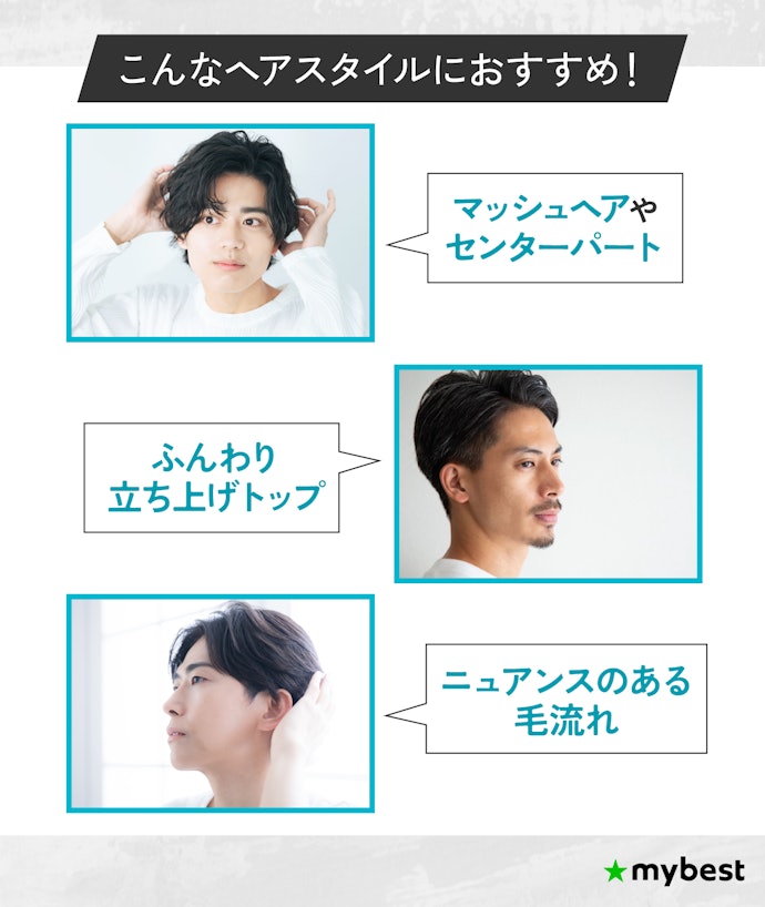 メンズヘアアイロンはどんなヘアスタイルにおすすめ?