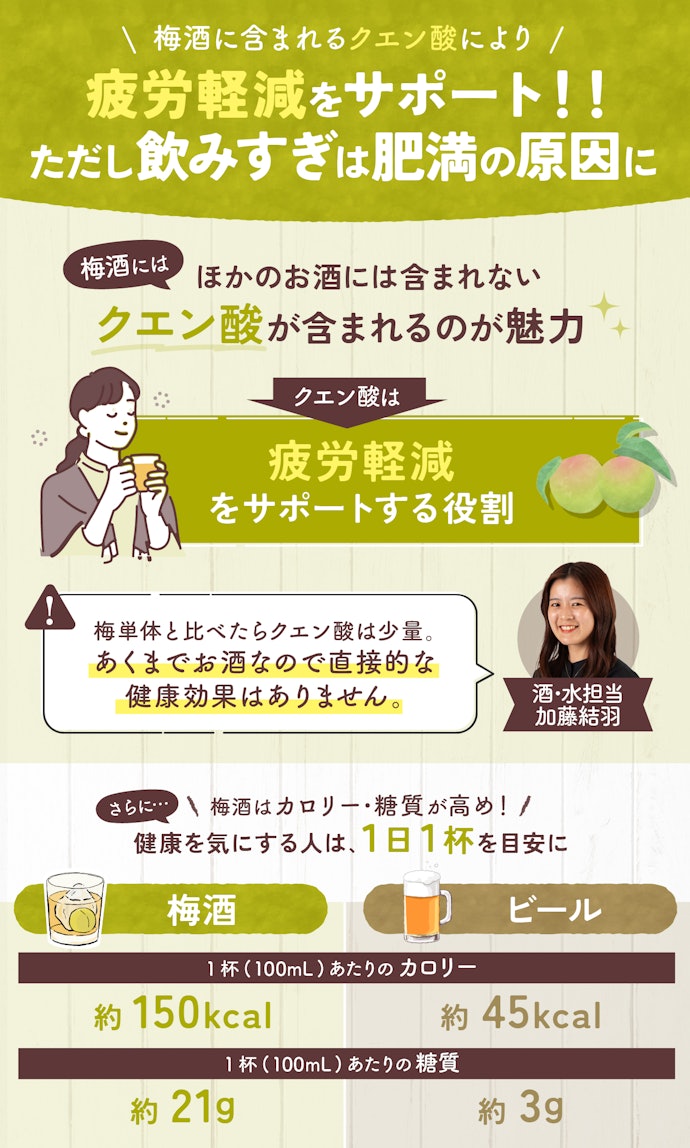 梅酒の効能は?飲みすぎると太る?