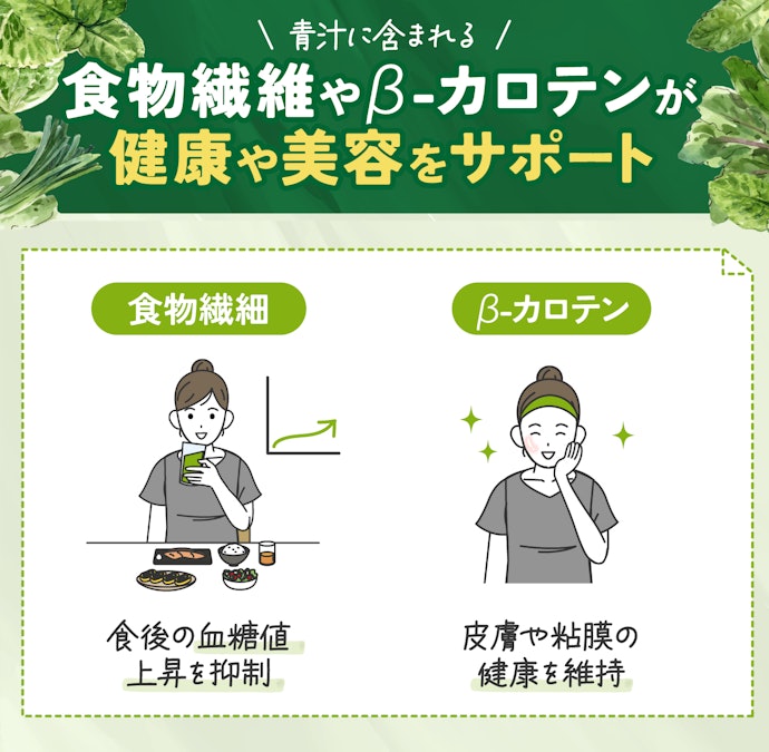 青汁に含まれる成分にはどんな効果があるの?からだにいいって本当?