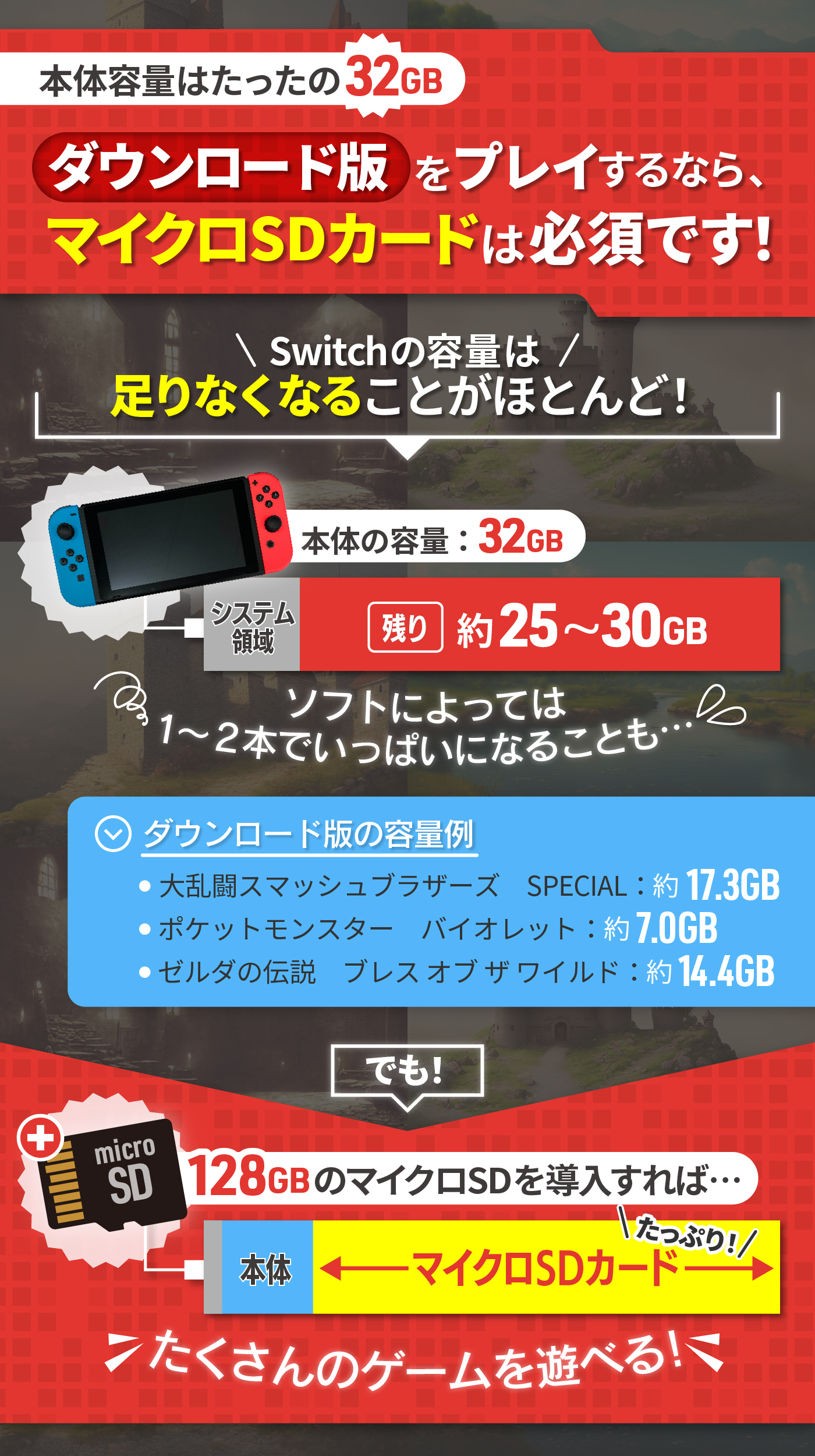 人気新品入荷 マイクロSDカード１２８ＧＢ １枚 任天堂Switch対応 fawe.org