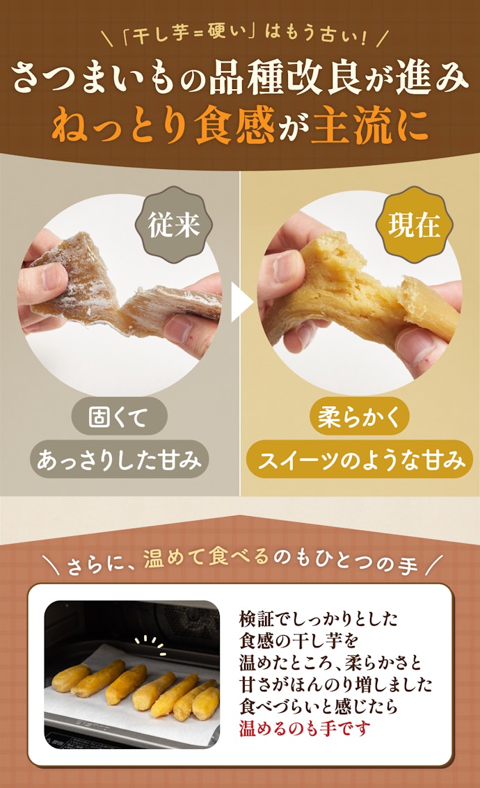 干し芋は食べにくくないの?