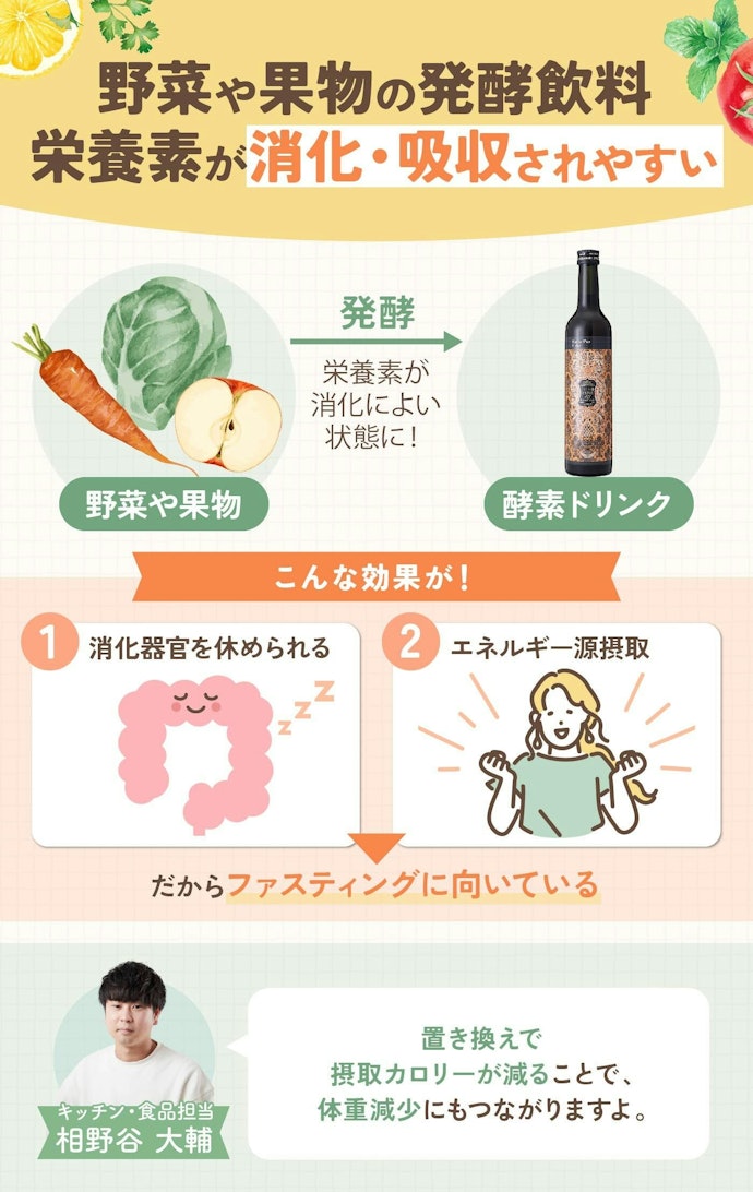 酵素ドリンクとは?なぜファスティングによいの?