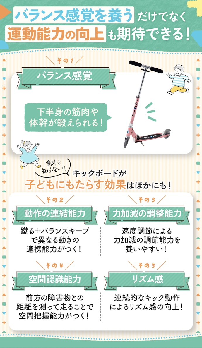 キックボードは子どもにどんな効果がある?