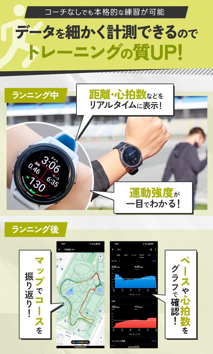 ランニングウォッチは何ができるの?