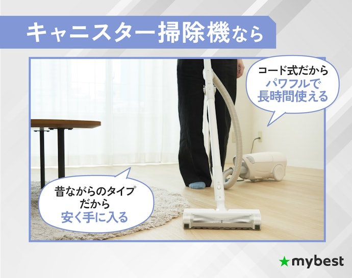 キャニスター掃除機が向いているのはどんな人?