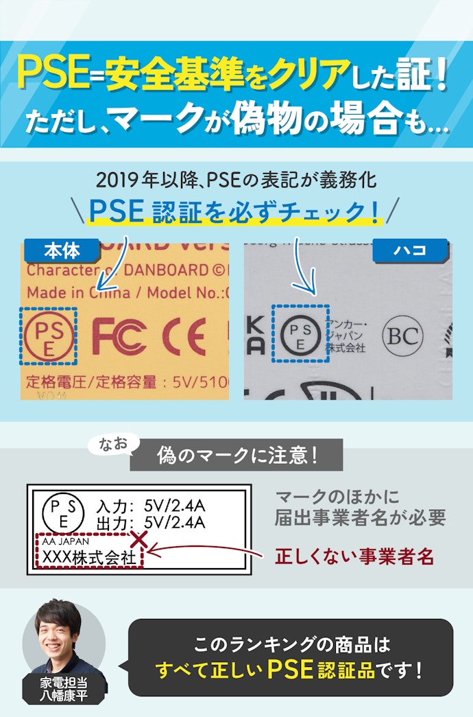 モバイルバッテリーの安全対策は?