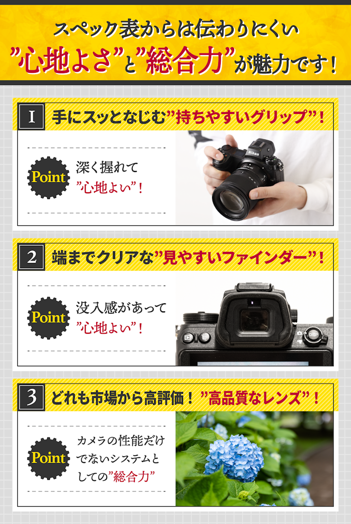 ニコンのミラーレス一眼の魅力とは?