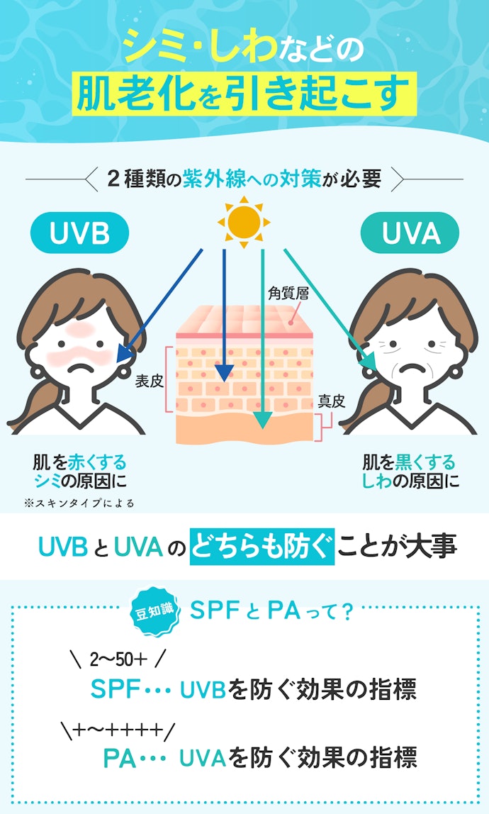 そもそも紫外線は肌にどんな影響があるの?
