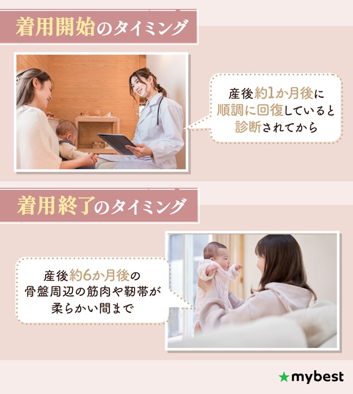 産後ガードルはいつからいつまで使うべき?