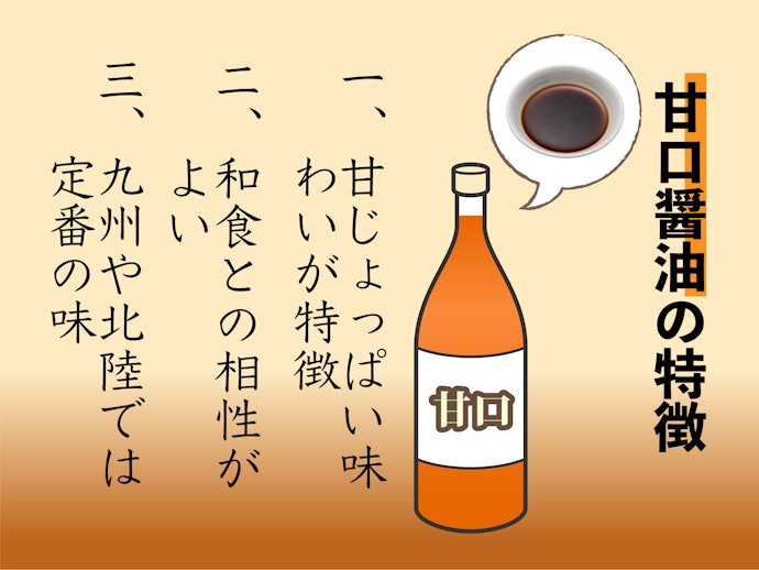 甘口醤油とは?