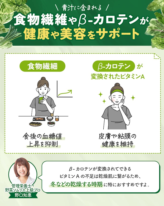 青汁に含まれる成分にはどんな効果があるの?からだにいいって本当?