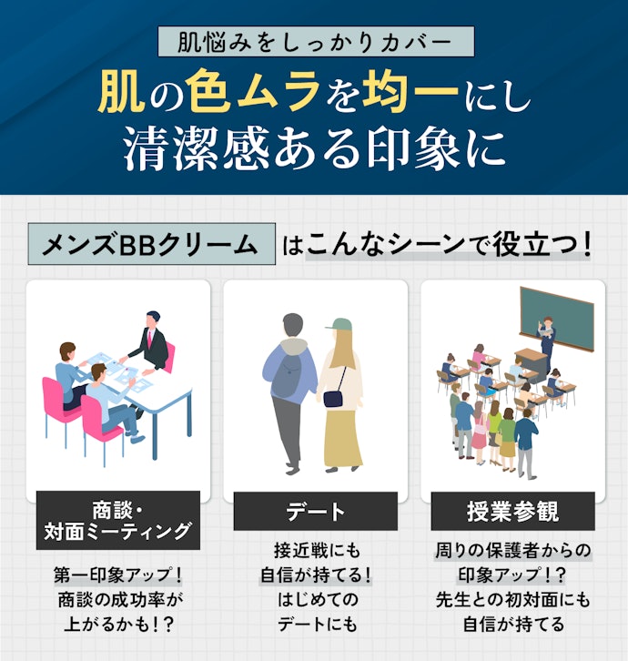 メンズBBクリームとは?どんな効果があるの?