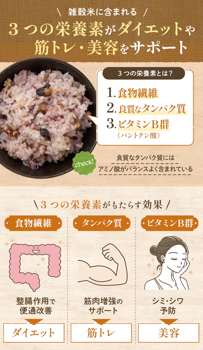 雑穀米はどんな効果があるの?