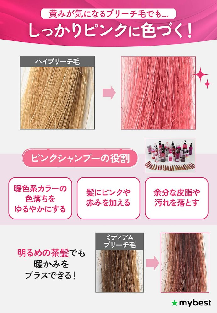ピンクシャンプーの効果は?茶髪にも使える?