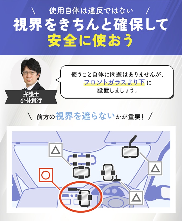 そもそもスマホホルダーって違反じゃないの?