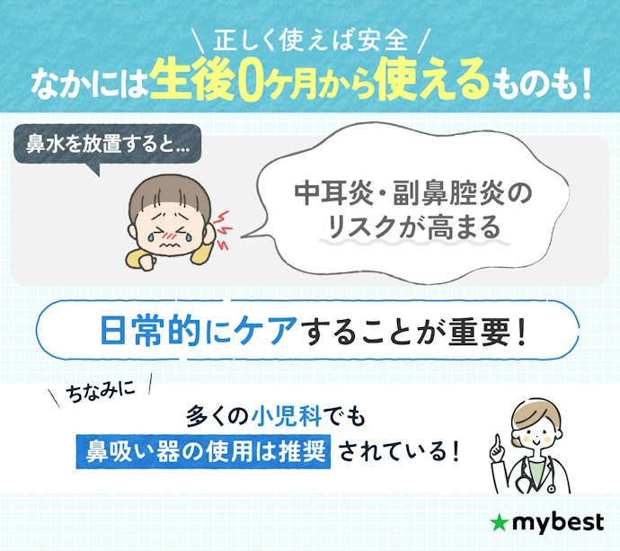 鼻吸い器は危険じゃないの?いつから使える?