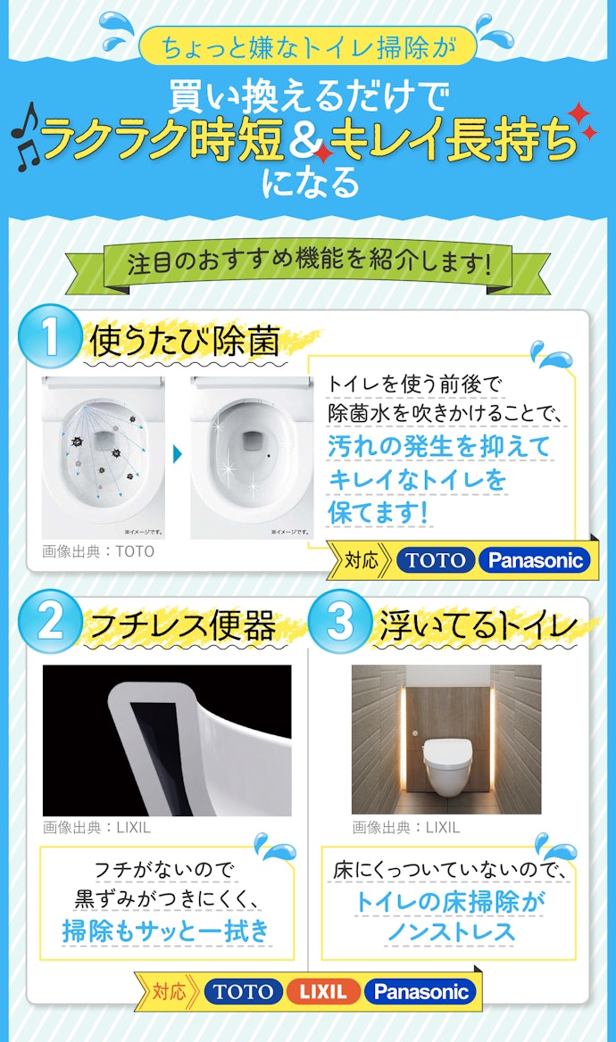 トイレを新しくするメリットは?