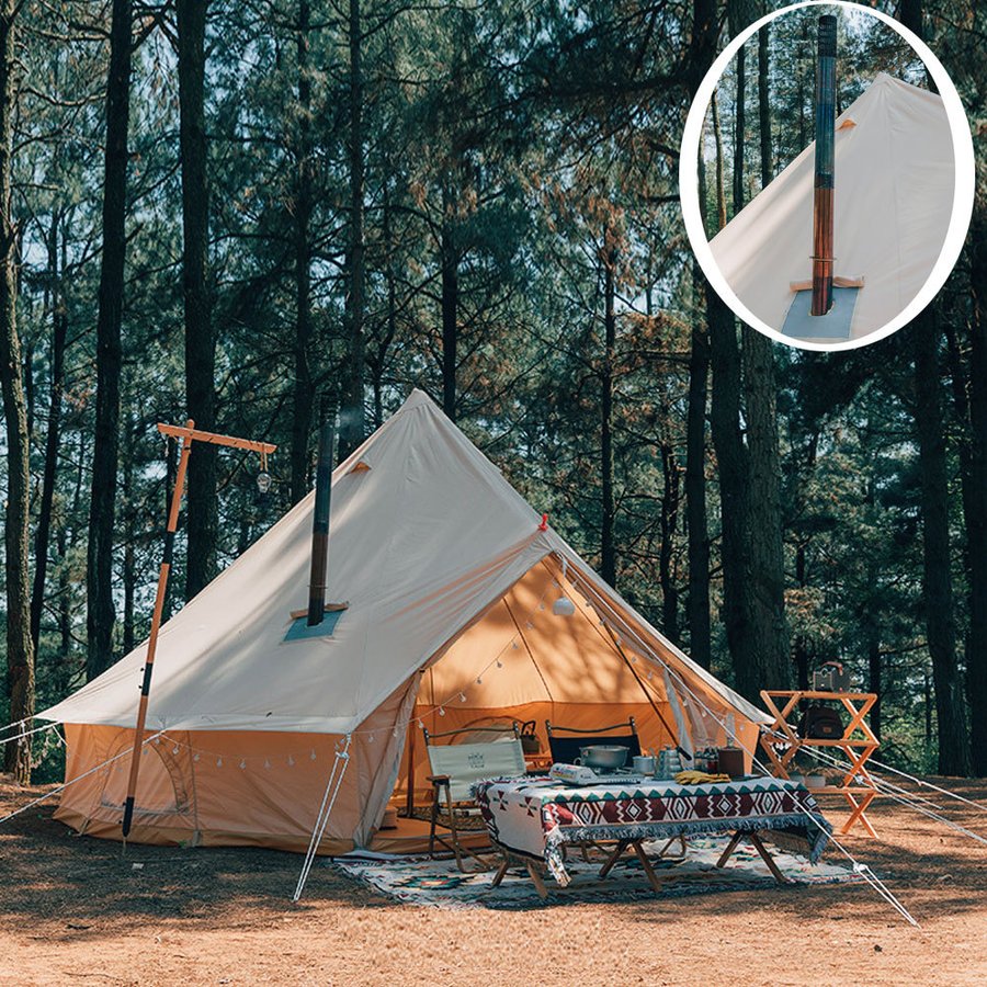 12160円 ランキングTOP5 薪ストーブ 高さ調整可能 薪暖炉 ステンレス キャンプ テント用 煙突付き