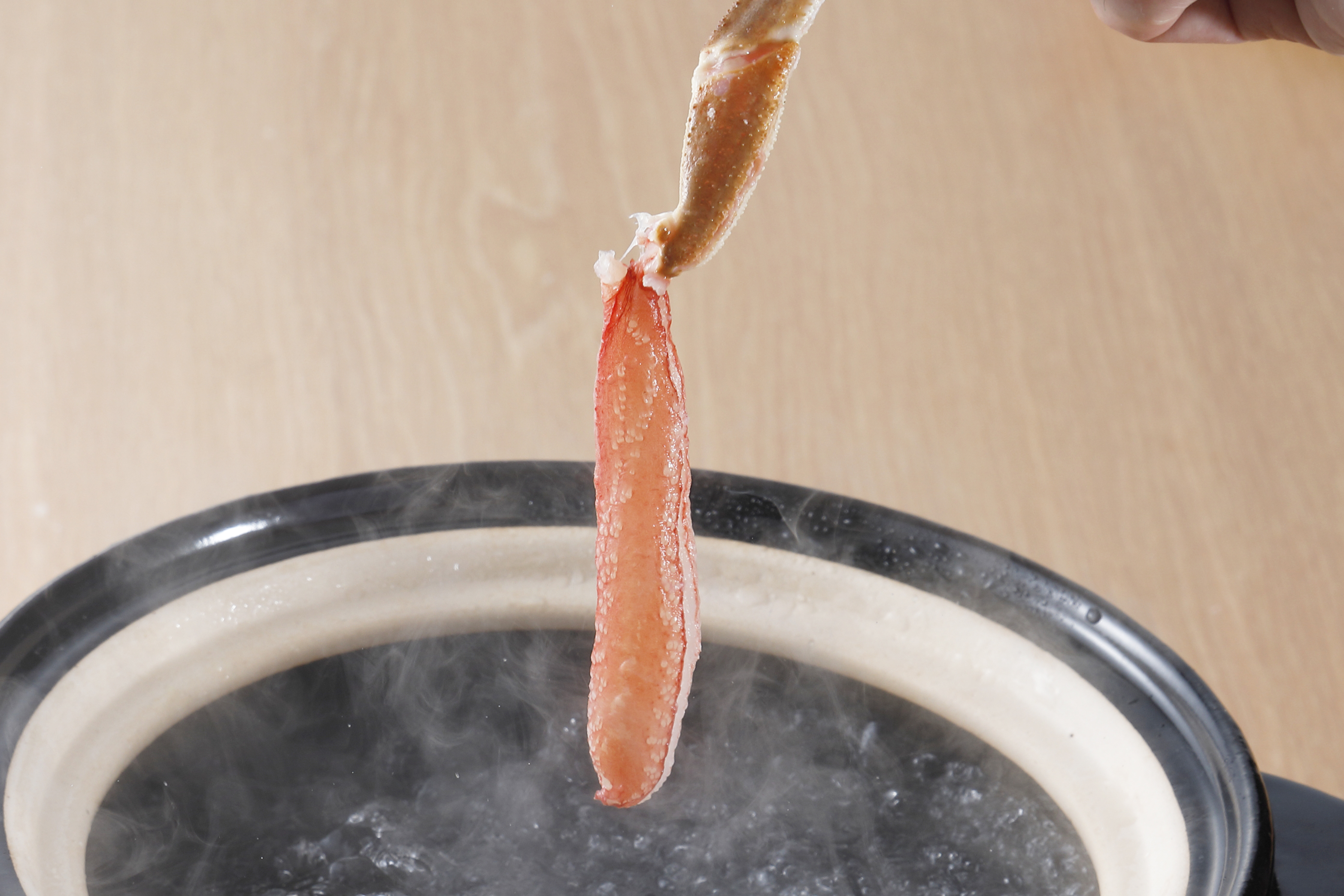 身入りにギャップを感じたくなければフルポーション（むき身）のカニを