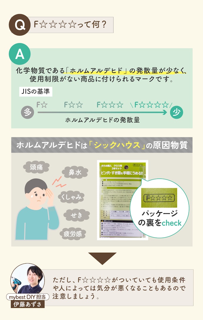 安全性が気になるならF☆☆☆☆マークをチェック