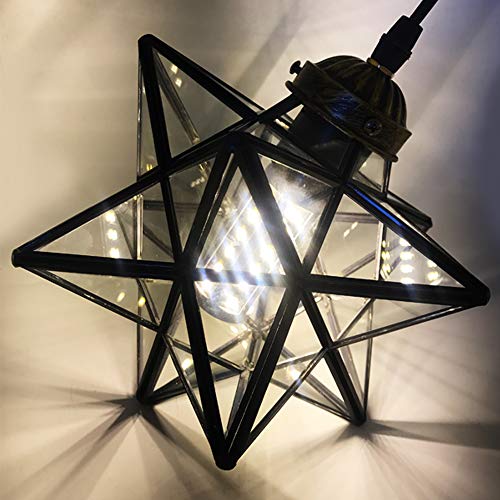ダビデの星　六芒星型デザイン　ペンダントライト　吊り下げ照明