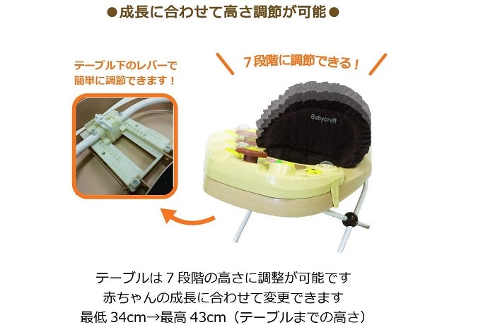 成長に合わせて、高さ調節ができるものを選ぼう