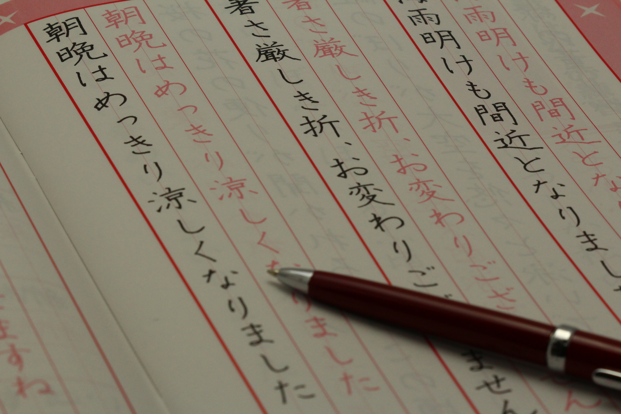 注文 くもん書写 ペン習字 練習帳 2種類（マス目 行書き 公文エルアイエル 検定 認定 ペン字）