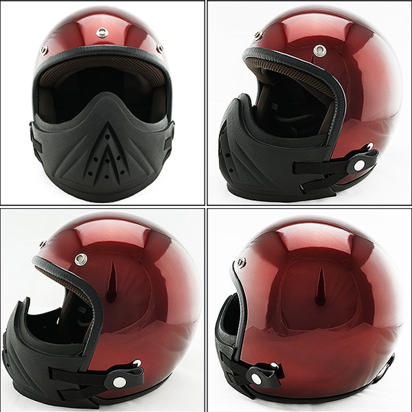 取りつけるジェットヘルメットの適合品を選択しよう