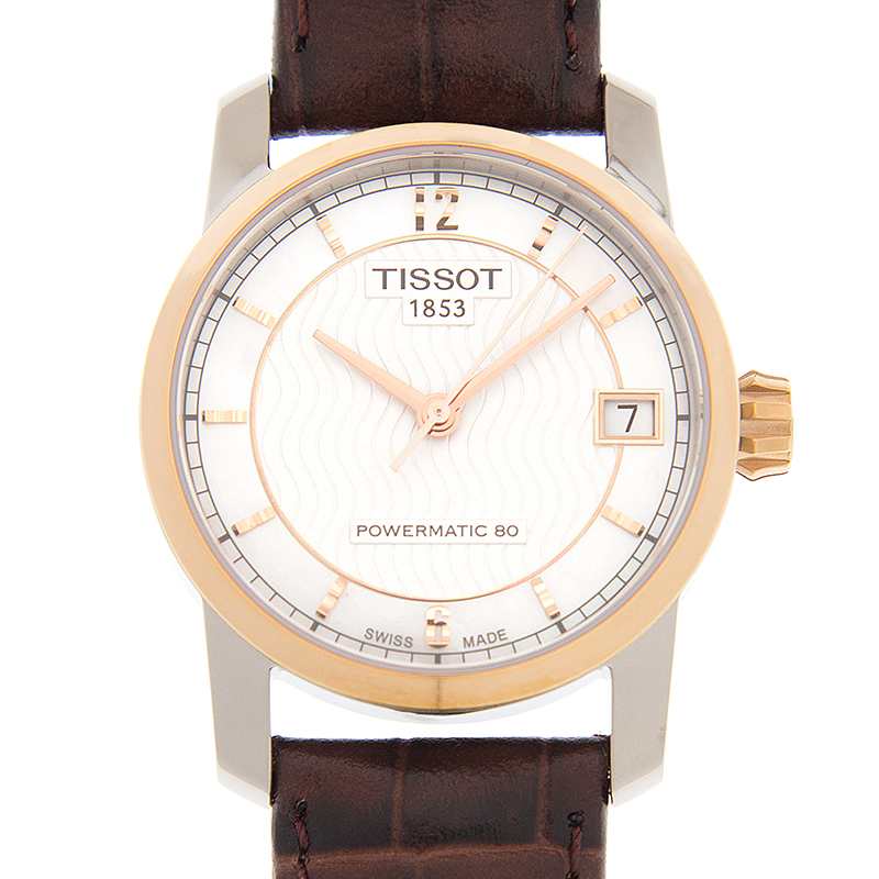 Erupur時計アクセサリー希少美品【稼働品】TISSOT　ティソ　ペアウォッチ　スクエア　ホワイト　レザー