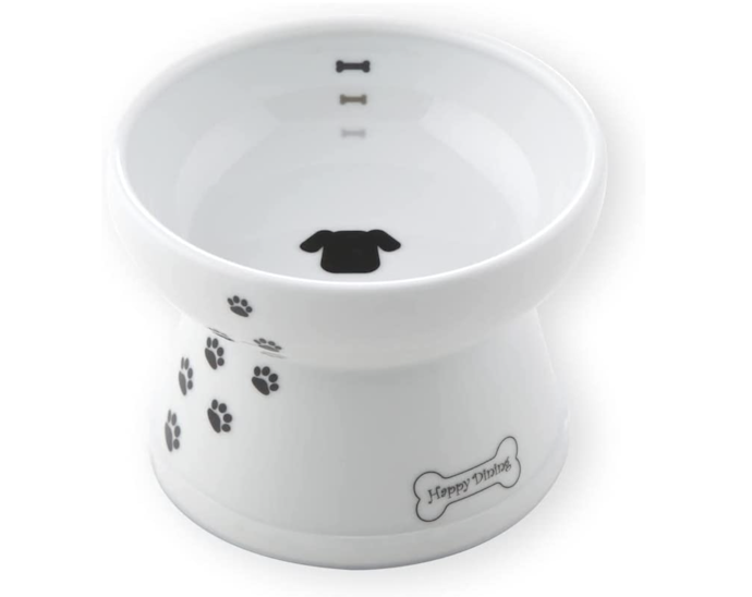陶器製は安定感があり勢いよく食べる犬にうってつけ