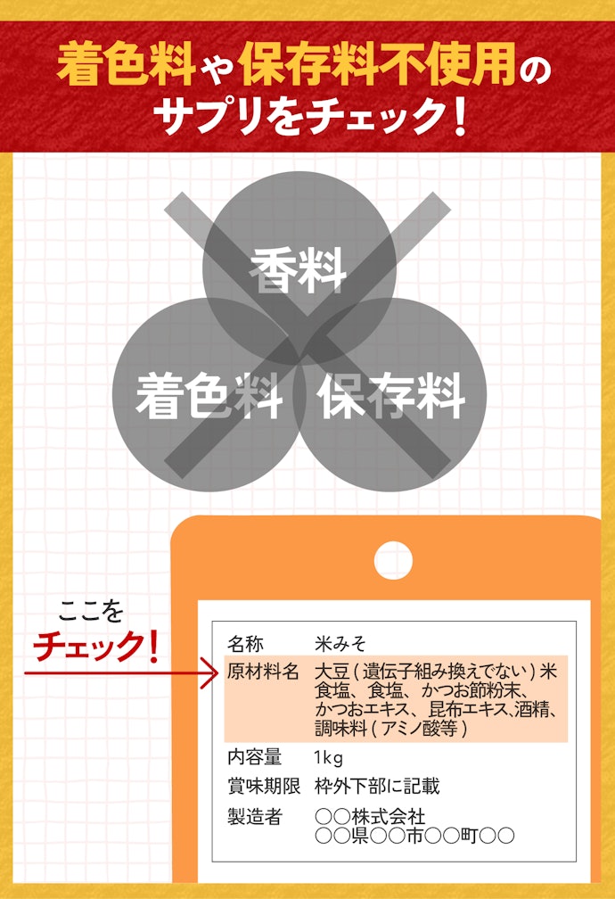 原材料にこだわるなら無添加のものを選ぼう