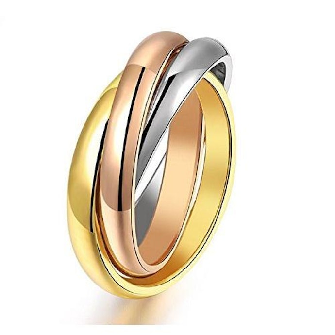指輪3連リング 指輪 3色カラー バーゲン セール中 キャンペーン 在庫限り
