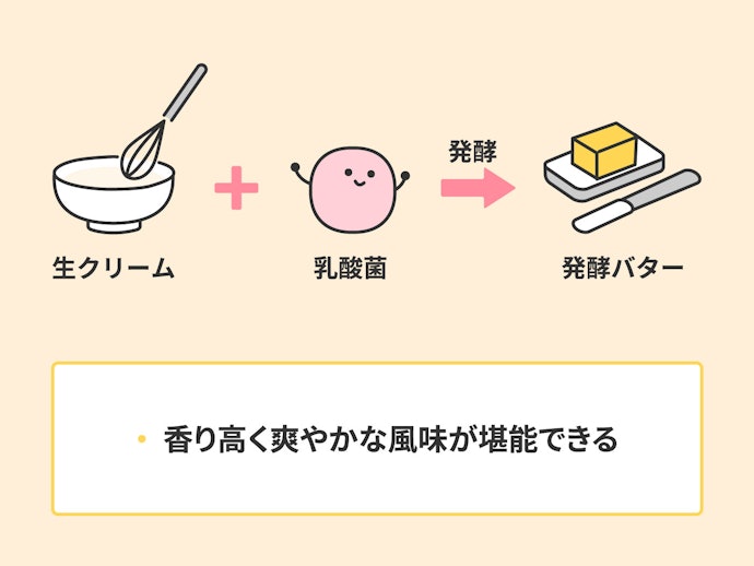 芳醇な風味を楽しみたいなら、生クリームを発酵する伝統的製法