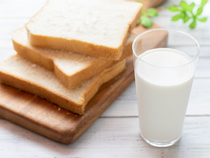 ミルク食パン:牛乳をたっぷり使用。濃厚な味わいが人気