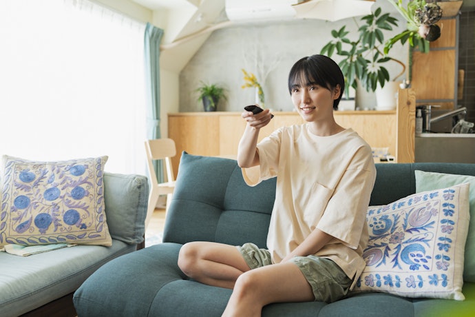 ソファからテレビを見る人は40〜60㎝を選ぼう