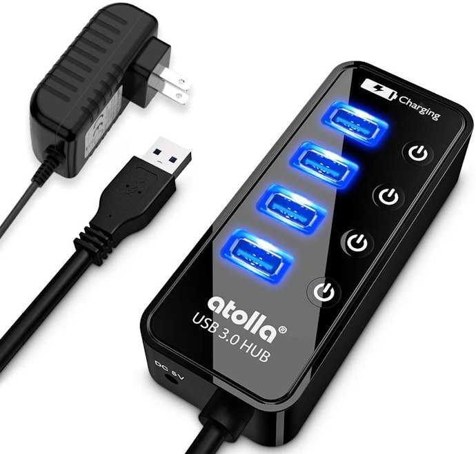 USB3.0ハブ 電源付き atolla USB ハブ 5ポート【USB3.0ポ