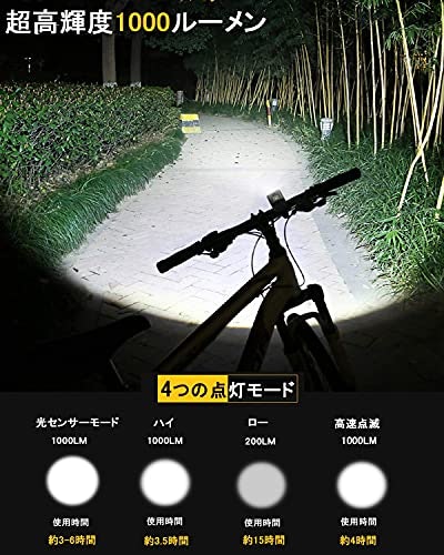 状況がほぼわからない道を走るなら、周囲を把握できる800ルーメン以上を選択