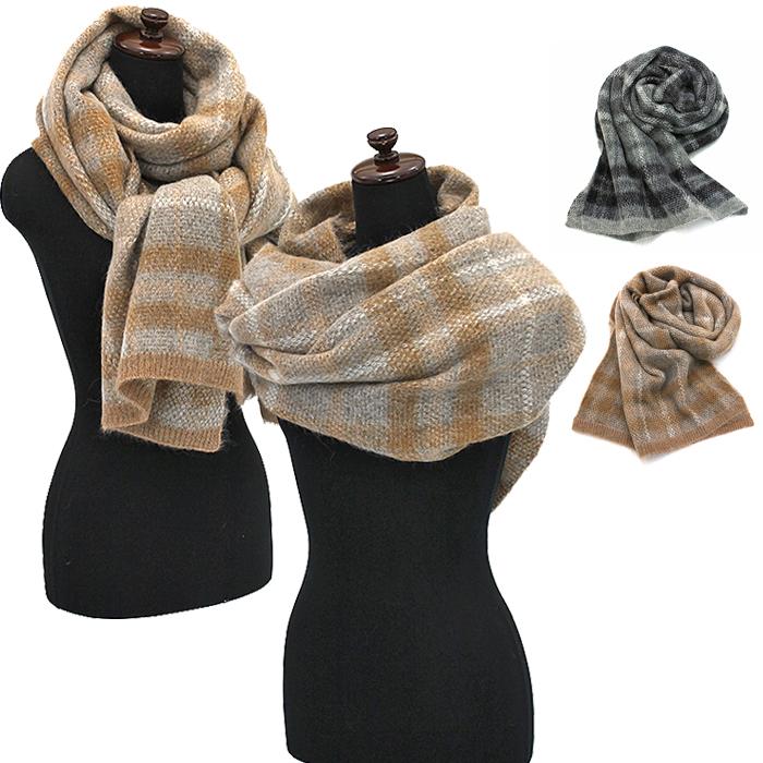 アクネ　モヘア　マフラー Acne Studios(アクネストゥディオズ) mohair check scarf モヘア