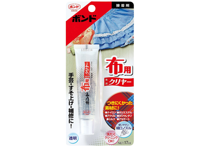 ポリエステルには、布用接着剤がうってつけ