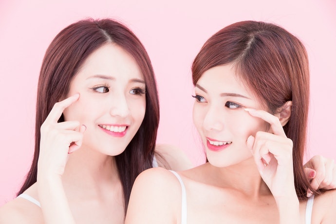 キュートで儚いに眼差しを演出するなら、ピンク系で甘かわな瞳に